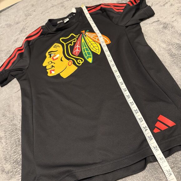 Adidas Men's Official NHL Chicago Blackhawks Shirt Size Small S - Picture 5 of 6